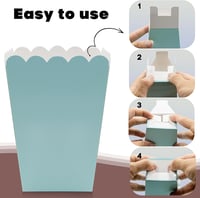 FINEASY 22 db Popcorn Tasak Szett Rózsaszín Kék Parti Cukorkás Tálca Filmest Születésnap 5