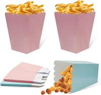 FINEASY 22 db Popcorn Tasak Szett Rózsaszín Kék Parti Cukorkás Tálca Filmest Születésnap 1