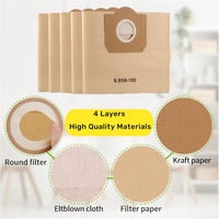 FINEVERNEK WD3 porszívó szűrőzsák 5db Kärcher 6.959-130.0 kompatibilis 3
