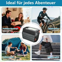 Finew Vízálló kormánytáska 4,5 l elől kerékpárhoz és e-bikehoz, kormánynál rögzítő adapterrel, fekete okostelefon érintőképernyős zsebbel 7