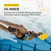 FINIS Foil Monofin úszóuszony felnőtteknek - Törzs és lábizmok erősítése - Delfin rúgás edzés - X-Large méret 2