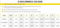 Labele de înot pentru antrenament Finis Z2 Zoomers Gold 8