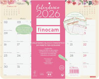Finocam mágneses havi naptár 2026, jegyzetelhető tervezőblokk - 250x200 mm 1