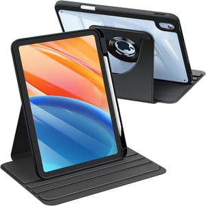 Otočné puzdro Fintie (360°) pre iPad (A16) 11. gen. 2025 / 10. gen. 2022 s držiakom na ceruzku – čierne