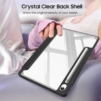 Fintie hibrid tok Samsung Galaxy Tab S10 Lite/S9 FE 10.9" és S9 11" - ütésálló védelem, toll tartó, fekete - black 3