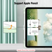 FINTIE iPad 10. generáció 2022 tok 25 cm zöld tolltartós ultravékony könnyű védőtok átlátszó hátfallal automata alvás ébresztés 4