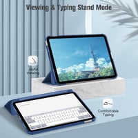 Fintie iPad 11. gen. 2025 / iPad 10. gen. 2022 ultravékony tok átlátszó hátlappal - Navy 3