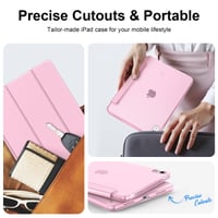 Husă Fintie pentru iPad (A16) generația 11 / iPad generația 10 - Roz, husă de protecție pentru tabletă 6