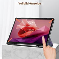 Fintie puzdro pre Lenovo Tab P12 12.7" (TB370FU) 2023 s držiakom na pero, kvet ibišteka, ultratenký flipový ochranný kryt, automatické uspanie/prebudenie, funkcia stojana 8