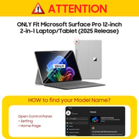 Husă Fintie pentru Microsoft Surface Pro 12 inchi (2025) - Albastru, husă de protecție tip portofoliu pentru afaceri, unghiuri de vizualizare multiple, suport pentru stilou, compatibilă cu tastatura Type Cover 2