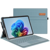 Husă Fintie pentru Microsoft Surface Pro 12 inchi (2025) - Albastru, husă de protecție tip portofoliu pentru afaceri, unghiuri de vizualizare multiple, suport pentru stilou, compatibilă cu tastatura Type Cover 1