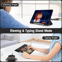 Fintie Hybrid Samsung Galaxy Tab S7 11" tok átlátszó hátlappal - fekete 5