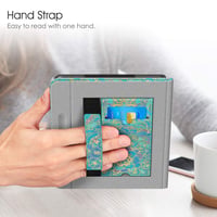 Husă Fintie pentru Kobo Libra H2O și Tolino Vision 5 2019 E-reader - cu Suport, Compartiment pentru Carduri, Curea de mână și Funcție Auto Sleep/Wake, Jad 7