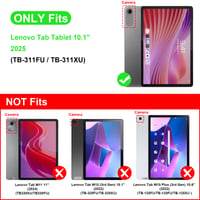 Husă Fintie pentru tabletă Lenovo de 10.1 inchi 2025 (TB-311FU / TB-311XU) - Husă de protecție pentru tabletă Lenovo de 10.1 inchi 2