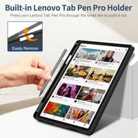 Puzdro Fintie pre tablet Lenovo Yoga 11,1" 2025 (TB710FU) – ultratenký ochranný kryt z TPU s držiakom na pero, čierny 3