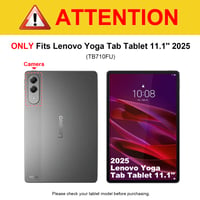 Puzdro Fintie pre tablet Lenovo Yoga 11,1" 2025 (TB710FU) – ultratenký ochranný kryt z TPU s držiakom na pero, čierny 2