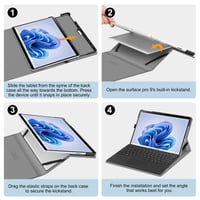 Fintie puzdro pre Microsoft Surface Pro 11/10/9 (2024-2022) 13-palcový tablet - Ochranné puzdro pre zariadenia Surface Pro 9