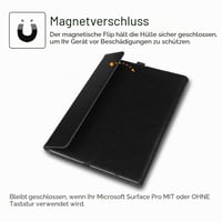 Puzdro Fintie pre Microsoft Surface Pro 7+ (2021) / Pro 7 / 6 / 5 / 4 / 3 12,3", viacuhlový stojan, prémiová syntetická koža, kompatibilné s Type Cover 7