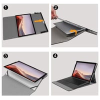 Puzdro Fintie pre Microsoft Surface Pro 7+ (2021) / Pro 7 / 6 / 5 / 4 / 3 12,3", viacuhlový stojan, prémiová syntetická koža, kompatibilné s Type Cover 5