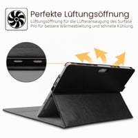 Puzdro Fintie pre Microsoft Surface Pro 7+ (2021) / Pro 7 / 6 / 5 / 4 / 3 12,3", viacuhlový stojan, prémiová syntetická koža, kompatibilné s Type Cover 8