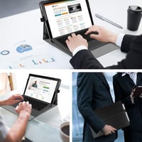 Puzdro Fintie pre Microsoft Surface Pro 7+ (2021) / Pro 7 / 6 / 5 / 4 / 3 12,3", viacuhlový stojan, prémiová syntetická koža, kompatibilné s Type Cover 6