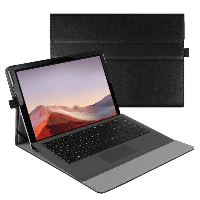 Puzdro Fintie pre Microsoft Surface Pro 7+ (2021) / Pro 7 / 6 / 5 / 4 / 3 12,3", viacuhlový stojan, prémiová syntetická koža, kompatibilné s Type Cover