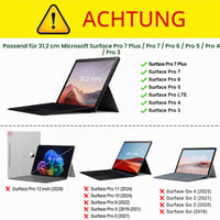 Puzdro Fintie pre Microsoft Surface Pro 7+ (2021) / Pro 7 / 6 / 5 / 4 / 3 12,3", viacuhlový stojan, prémiová syntetická koža, kompatibilné s Type Cover 2