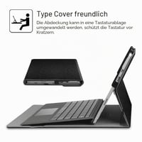 Puzdro Fintie pre Microsoft Surface Pro 7+ (2021) / Pro 7 / 6 / 5 / 4 / 3 12,3", viacuhlový stojan, prémiová syntetická koža, kompatibilné s Type Cover 4
