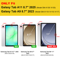Fintie puzdro pre Samsung Galaxy Tab A11 8,7" 2025 a Tab A9 8,7-palcový tablet – Ochranný kryt, obal na tablet so stojanom 2
