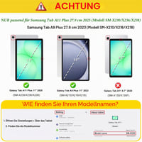 Puzdro Fintie pre 11-palcový tablet Samsung Galaxy Tab A11 Plus (A11+) a Tab A9 Plus (A9+) 2025 – Ochranný kryt na 11-palcový tablet 2