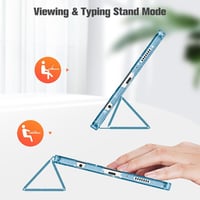 Fintie Samsung Galaxy Tab A11 / Tab A9 8,7" tok ultravékony, átlátszó hátlappal - csillámos kék 4