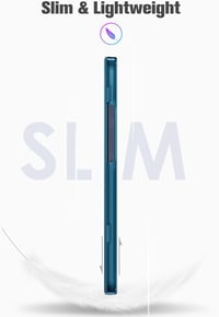 Fintie Samsung Galaxy Tab A11 8.7 (2025) / Tab A9 8.7 vékony védőtok, átlátszó hátlap - páva kék 4