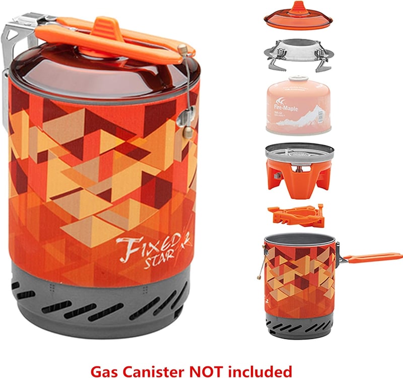 Fire-Maple X2 Hordozható Kemping Gázfőző - Piezo Gyújtású Túra Főzőrendszer 2200W, Rozsdamentes Acél, Narancssárga

AI: I've created a conci