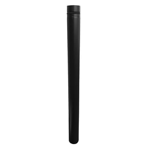 Tub de evacuare pentru sobă pe peleți FIREFIX RES80/1, 80 mm, oțel inoxidabil, negru, 1000 mm