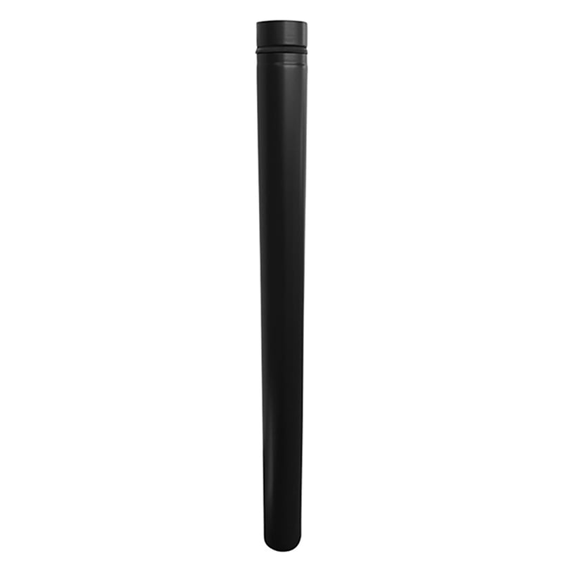 FIREFIX RES80/1 Pelletkályha Füstcső 80 mm Rozsdamentes Acél Fekete 1000 mm