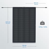 FIREFLY ENERGY 180W Monokristályos Napelem Modul Hajlékony Balkonelektromos Rendszer 2