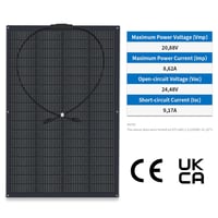 FIREFLY ENERGY 180W Monokristályos Napelem Modul Hajlékony Balkonelektromos Rendszer 5