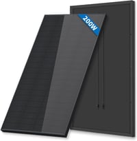 FIREFLY ENERGY 200W Monokristályos Napelem Fekete Motorhome Balkon Kert Hajó 1