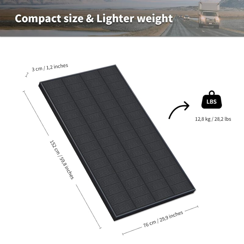 FIREFLY ENERGY 240W Monokristályos Napelem Panel Fekete Kivitelben - Erkélyre, Kertbe, Lakóautóra, Hajóra - TOPCon-N Technológia, IP65 Védel