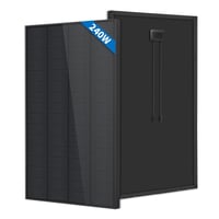 FIREFLY ENERGY 240W Monokristályos Napelem Panel Fekete Kivitelben - Erkélyre, Kertbe, Lakóautóra, Hajóra - TOPCon-N Technológia, IP65 Védel 1