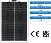 FIREFLY ENERGY Hajlítható Napelem Panel 180W 12V - Monokristályos Flexibilis Napelem Lakóautóhoz, Kempinghez, Hajóhoz, Erkélyre

AI: I've cr 5