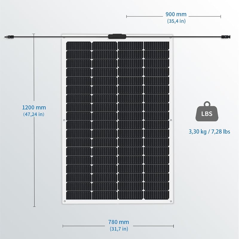 FIREFLY ENERGY Hajlítható Napelem Panel 180W 12V - Monokristályos Flexibilis Napelem Lakóautóhoz, Kempinghez, Hajóhoz, Erkélyre

AI: I've cr