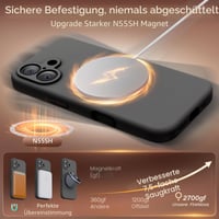 Magnetický kryt FireNova pre iPhone 17, 6,3-palcový, vesmírna sivá, ochranné puzdro kompatibilné s MagSafe 6