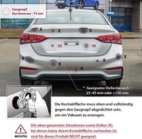 FIRSTINFO 75mm Autó Karosszéria Dent Puller Szívócsészés Kaparó Üvegmozgatás Alumínium Fogantyú 5