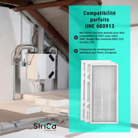 FISA FILTRATION 3 részes szűrőszett G4 M5 VMC Double Flux UNELVENT IDEO 325 ECOWATT INITIA 225 6