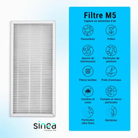 FISA FILTRATION 3 részes szűrőszett G4 M5 VMC Double Flux UNELVENT IDEO 325 ECOWATT INITIA 225 5