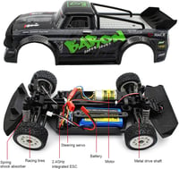 fisca 1/16 4WD RC Drift Versenyautó 20 km/h Távirányítós Terepjáró Buggy 2.4GHz 5
