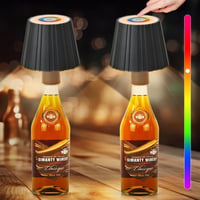 fisca 2x LED Palack Lámpa Vezeték Nélküli Érintésvezérelt Dimmer 5200mAh Fehér 2