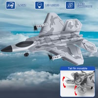 fisca F-22 RC vadászrepülő 4 csatornás, 3 üzemmód, 2 akkumulátor - szürke 2