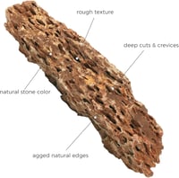 FISCAPE Ultra Nagy Természetes Akvárium Kő 55-61 cm Halastank Dekoráció Dragon Stone 4